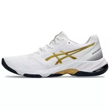 Кроссовки Asics Netburner Ballistic FF 3 Training Shoes Women's Low-top White/Pure Gold Color, белый