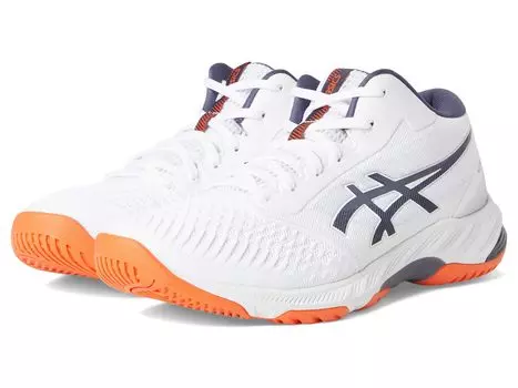 Кроссовки ASICS Netburner Ballistic FF MT 3 Volleyball Shoe, цвет White/Indigo Fog