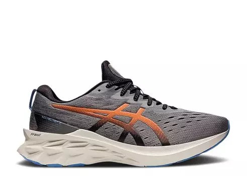 Кроссовки ASICS Novablast 2 'Clay Grey Shocking Orange', серый
