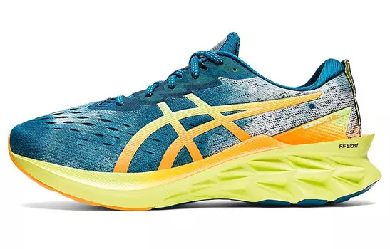 Кроссовки Asics Novablast 2 Deep Sea Teal Glow Yellow
