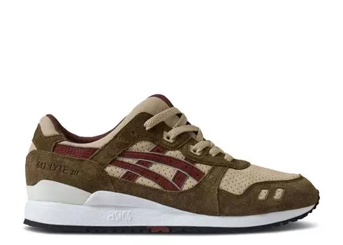 Кроссовки ASICS Patta X Gel Lyte 3 'Birch Burgundy', коричневый