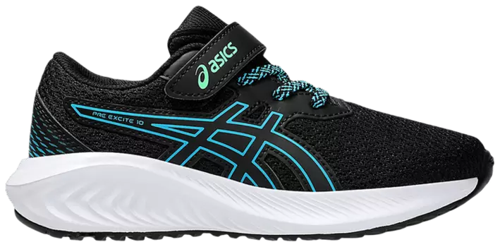 Кроссовки ASICS Pre Excite 10 PS 'Black Digital Aqua', черный
