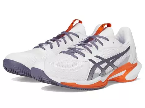 Кроссовки ASICS Solution Speed FF 3 Clay Tennis Shoes, цвет White/Greyish Purple