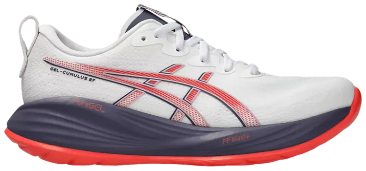 Кроссовки ASICS Wmns Gel Cumulus 27 'White Greyish Purple', белый