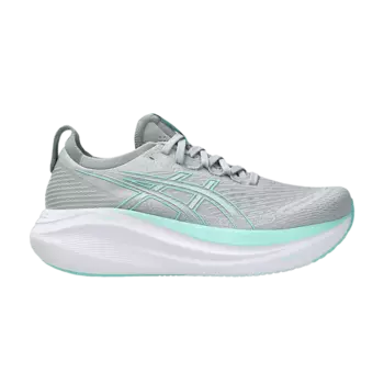 Кроссовки ASICS Wmns Gel Nimbus 27 Wide 'Piedmont Grey Illuminate Mint', серый