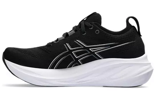 Кроссовки Asics Women's Gel Nimbus 26 Wide 'Black Graphite Grey', черный/белый