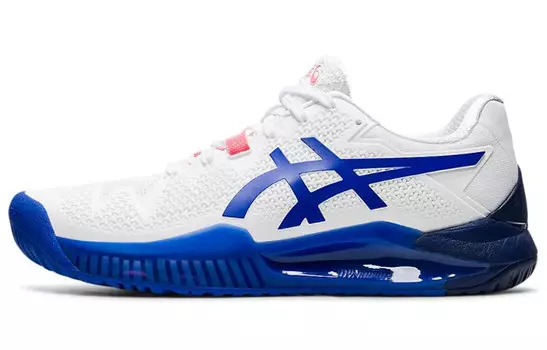 Кроссовки Asics Women's Gel Resolution 8 Wide 'White Lapis Lazuli Blue'