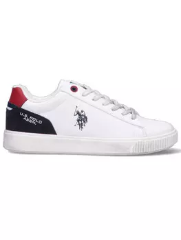 Кроссовки assn. sneaker in ecopelle U.S. Polo, белый