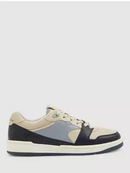 Кроссовки astor из кожи в цветном блоке Reiss, цвет Blue/Stone