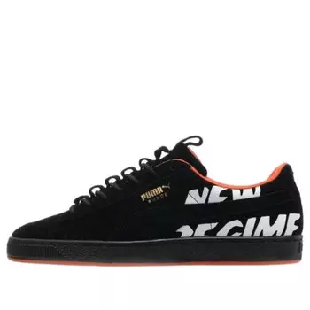 Кроссовки atelier new regime x suede 'black' Puma, черный