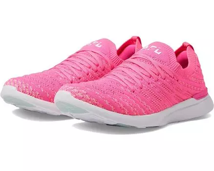 Кроссовки Athletic Propulsion Labs (APL) Techloom Wave, цвет Fusion Pink/Neon Peach/White