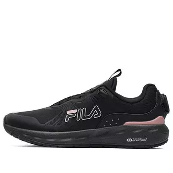 Кроссовки athletics low-top 'black pink' Fila, черный