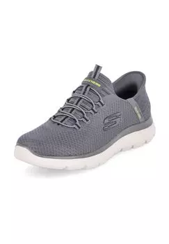 Кроссовки, этикетка, нашивка, мужские SKECHERS, цвет Char