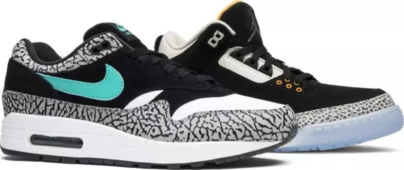 Кроссовки Atmos x Air Jordan 3 Retro & Air Max 1 Safari Pack, разноцветный