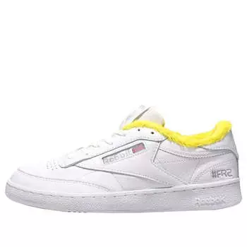 Кроссовки atmos x #fr2 x club c 85 'white yellow' Reebok, белый