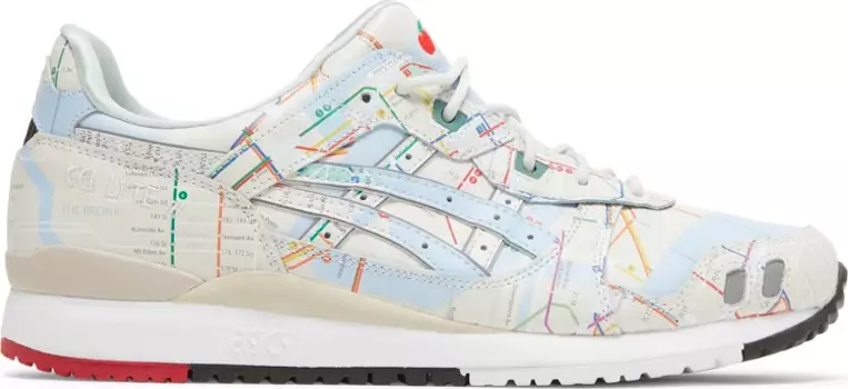 Кроссовки atmos x gel lyte 3 og 'nyc subway' Asics, пломбир