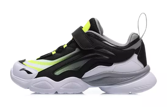 Кроссовки Aurora Kids GS Low-top черные/серые/зеленые Lining Young