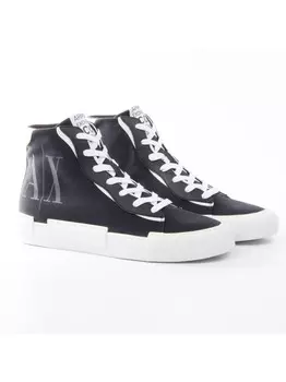 Кроссовки аутентичный топор Armani Exchange, черный