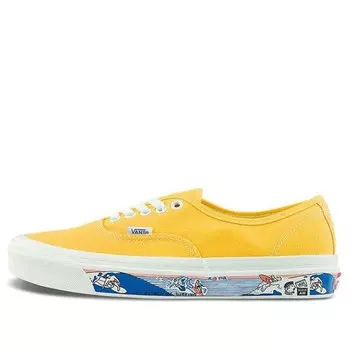 Кроссовки authentic 44 dx 'anaheim factory - yellow scene aw' Vans, желтый