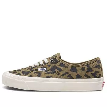 Кроссовки authentic 44 dx 'og leopard' Vans, коричневый