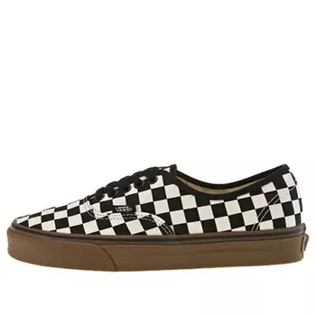 Кроссовки authentic 'checkerboard - black gum' Vans, черный