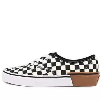 Кроссовки authentic 'gum block checkerboard' Vans, белый