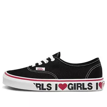 Кроссовки authentic 'i love girls' Vans, черный