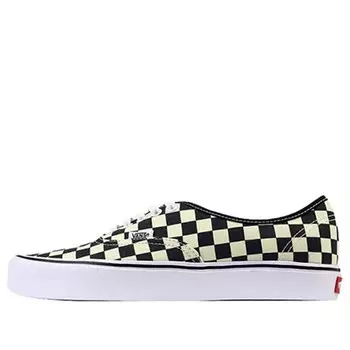 Кроссовки authentic lite 'checkerboard - black white' Vans, черный
