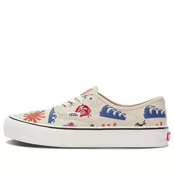 Кроссовки authentic low top casual skate shoes white Vans, белый