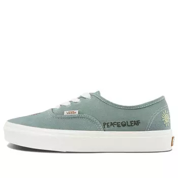 Кроссовки authentic low top casual skate shoes green Vans, зеленый