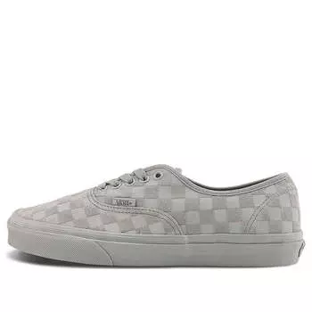 Кроссовки authentic 'mono checkerboard grey' Vans, серый