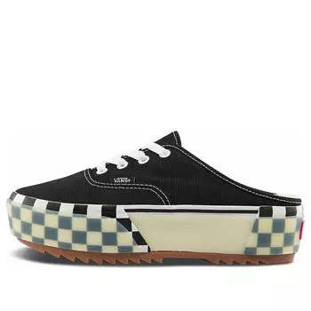 Кроссовки authentic mule stacked 'black white' Vans, черный