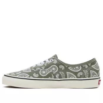 Кроссовки authentic 'primavera paisley - olive' Vans, зеленый