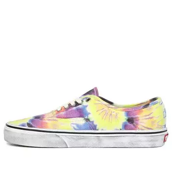Кроссовки authentic 'washed - tie dye' Vans, синий