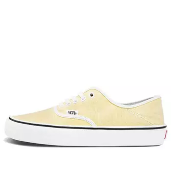 Кроссовки authentic yellow light yellow Vans, желтый