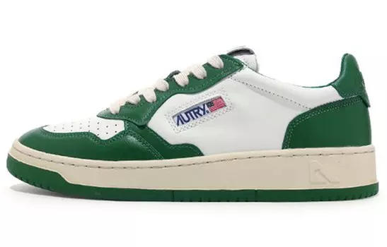 Кроссовки AUTRY Medalist Leather Low Green White, зеленый