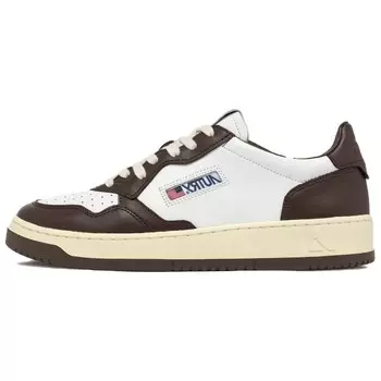 Кроссовки AUTRY Medalist Skateboarding Low-top, коричневый/белый