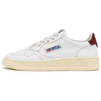 Кроссовки AUTRY Skateboarding Low-top, белый/бордовый