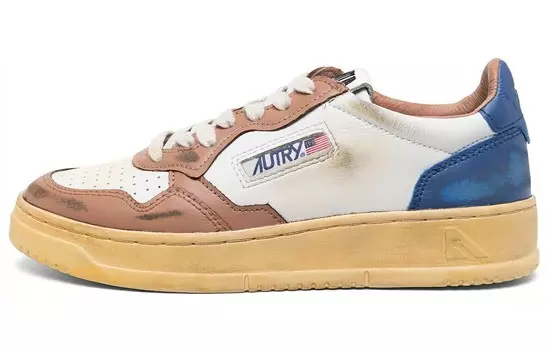Кроссовки AUTRY Super Vintage Low-top, белый/розовый/синий