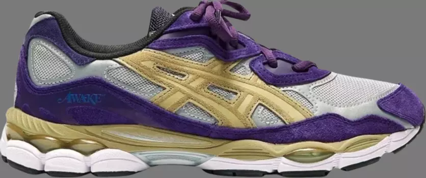Кроссовки awake ny x gel nyc 'purple gold' Asics, фиолетовый