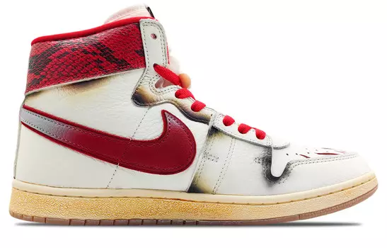 Кроссовки Awake Ny X Jordan Air Ship Vintage Basketball Shoes Unisex High-top Red/white, белый