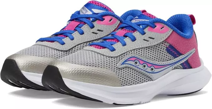 Кроссовки Axon 3 Saucony Kids, цвет Grey/Fuchsia