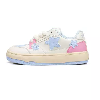 Кроссовки B10CROWN Skateboarding Shoes Women's Low-top Colorful Blue, синий