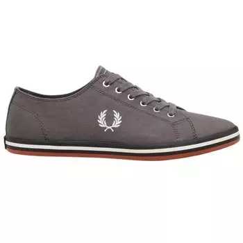 Кроссовки B7259 m75 Kingston из твила серого цвета Fred Perry, серый