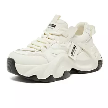 Кроссовки BAIJIHONG Chunky Sneakers Women's Low-top, бежевый
