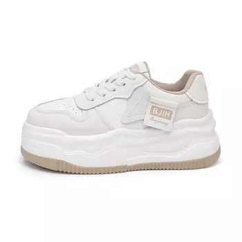 Кроссовки BAIJIHONG Skateboarding Shoes Women's Low-top, бежевый