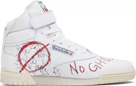 Кроссовки bait x stranger things x ghostbusters x ex-o-fit vintage hi 'dustin' Reebok, белый