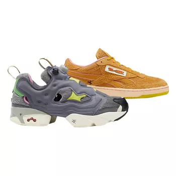 Кроссовки bait x tom & jerry x instapump fury/club c revenge 'sneaker kit' Reebok, многоцветный