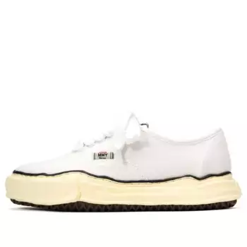 Кроссовки baker vintage-like og sole canvas low-top sneaker 'white' Maison Mihara Yasuhiro, белый