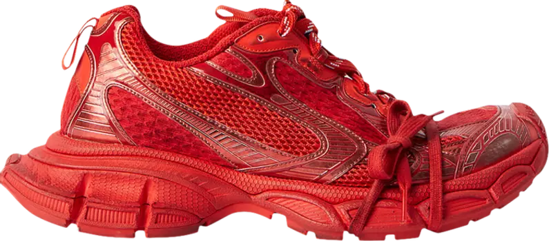 Кроссовки Balenciaga 3XL Sneaker 'Worn-Out - Red', красный